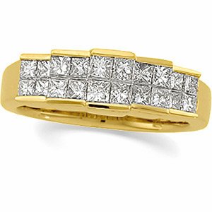 14K Yellow 1 CTW Diamond Anniversary Band Ref 254368