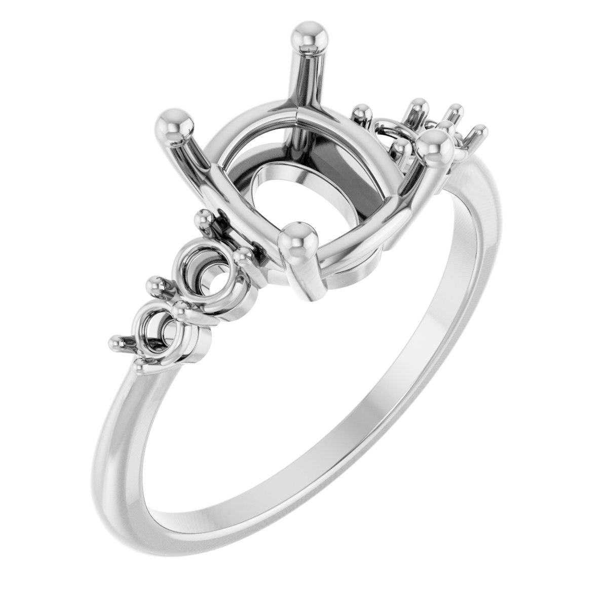 Accented Engagement Ring or Band