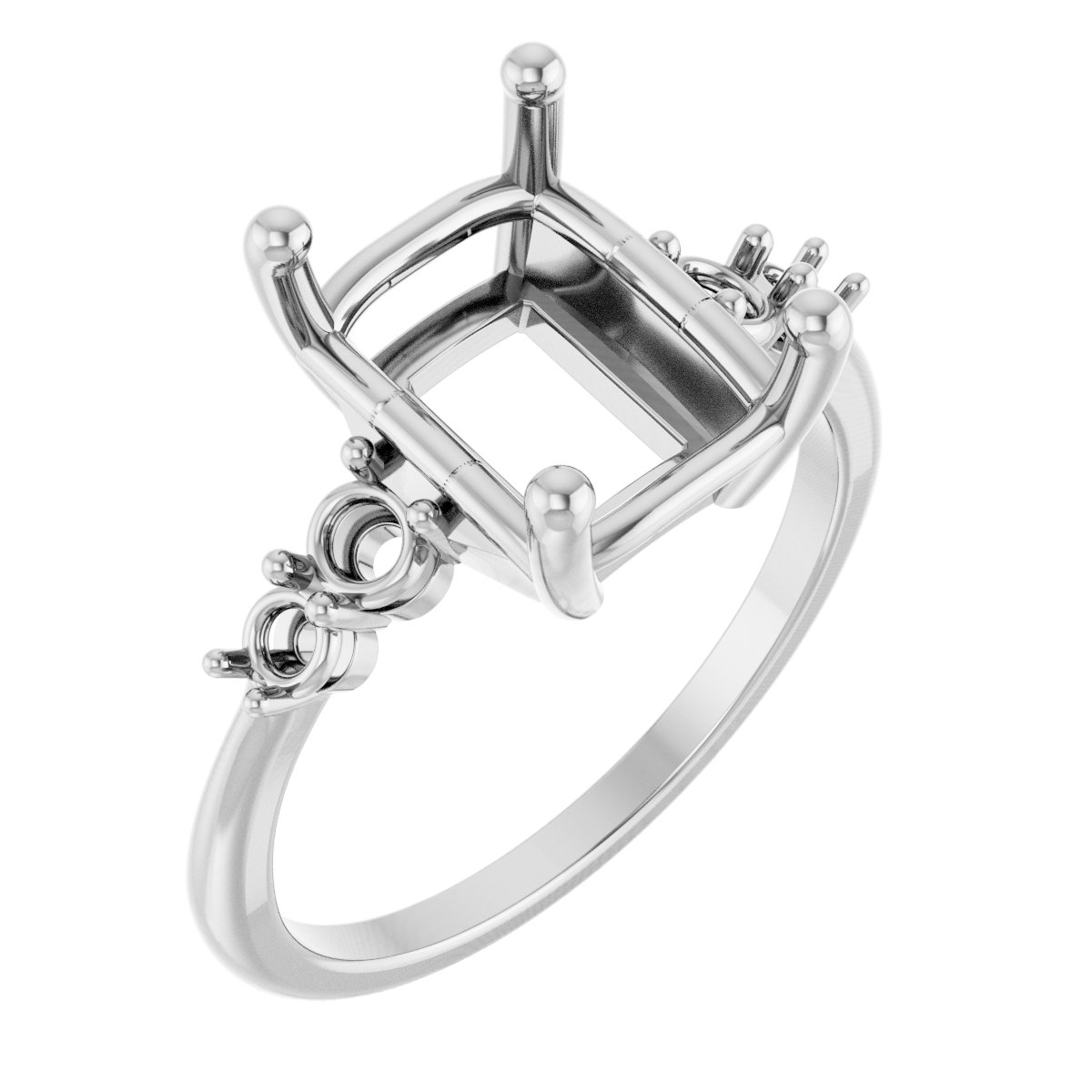 Accented Engagement Ring or Band