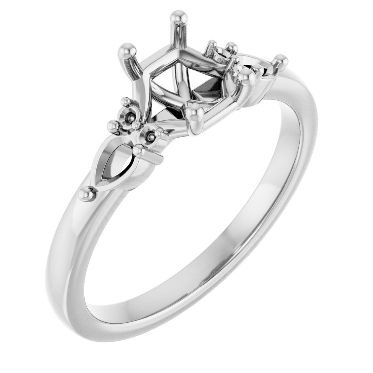Accented Engagement Ring or Band