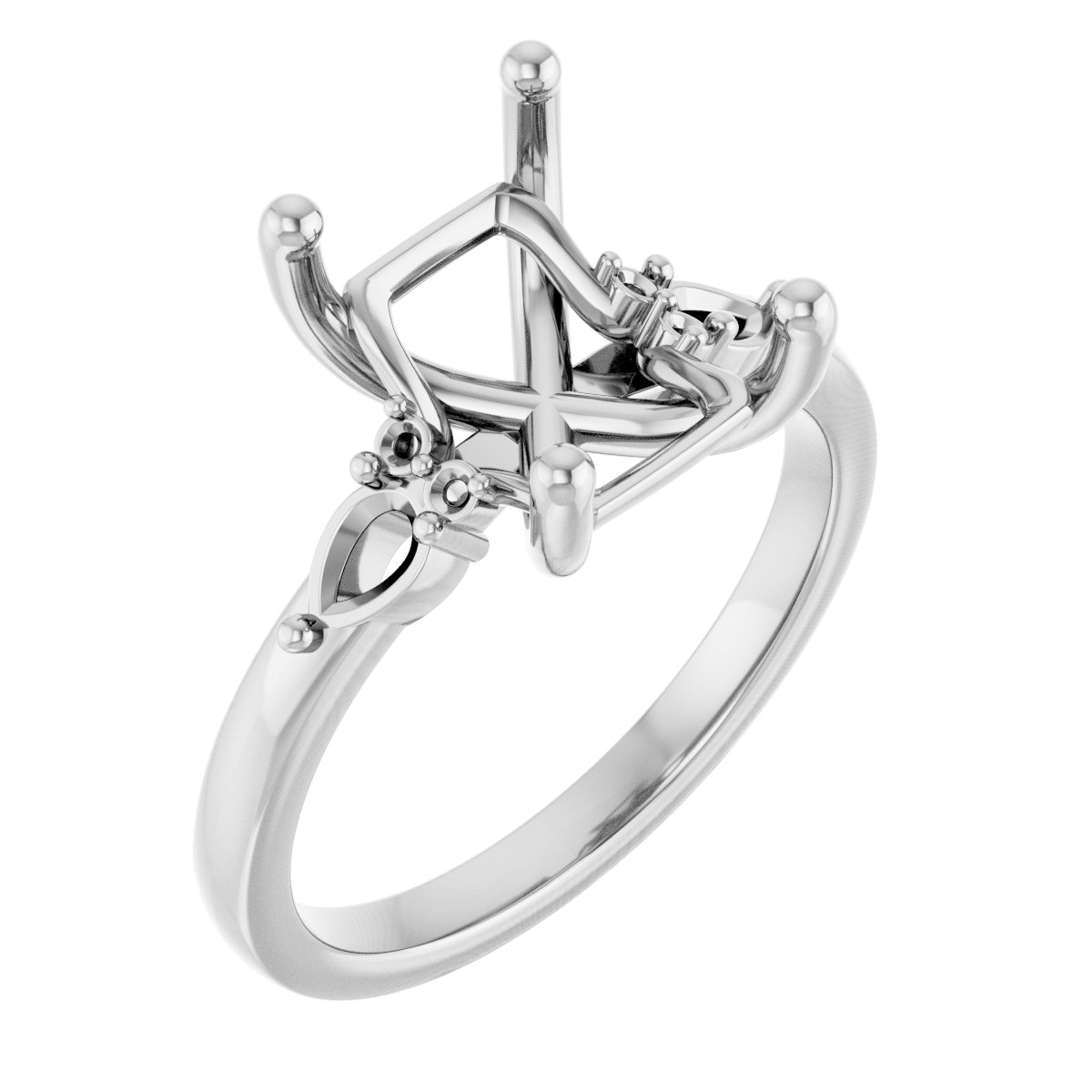 Accented Engagement Ring or Band