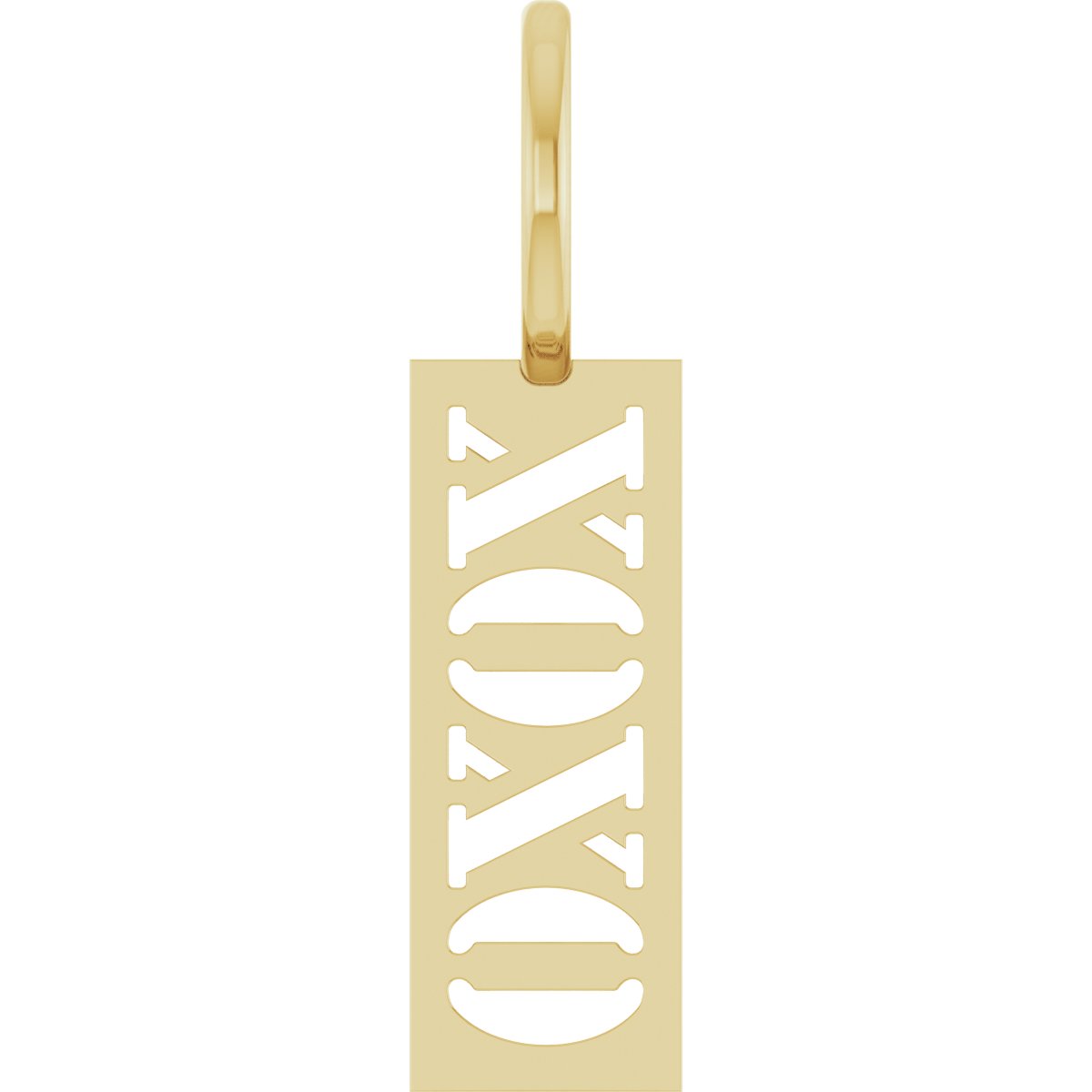 14K Yellow XOXO Charm/Pendant