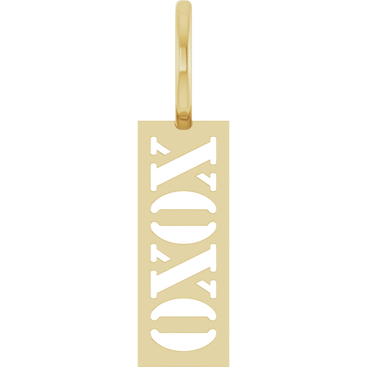 14K Yellow XOXO Charm/Pendant