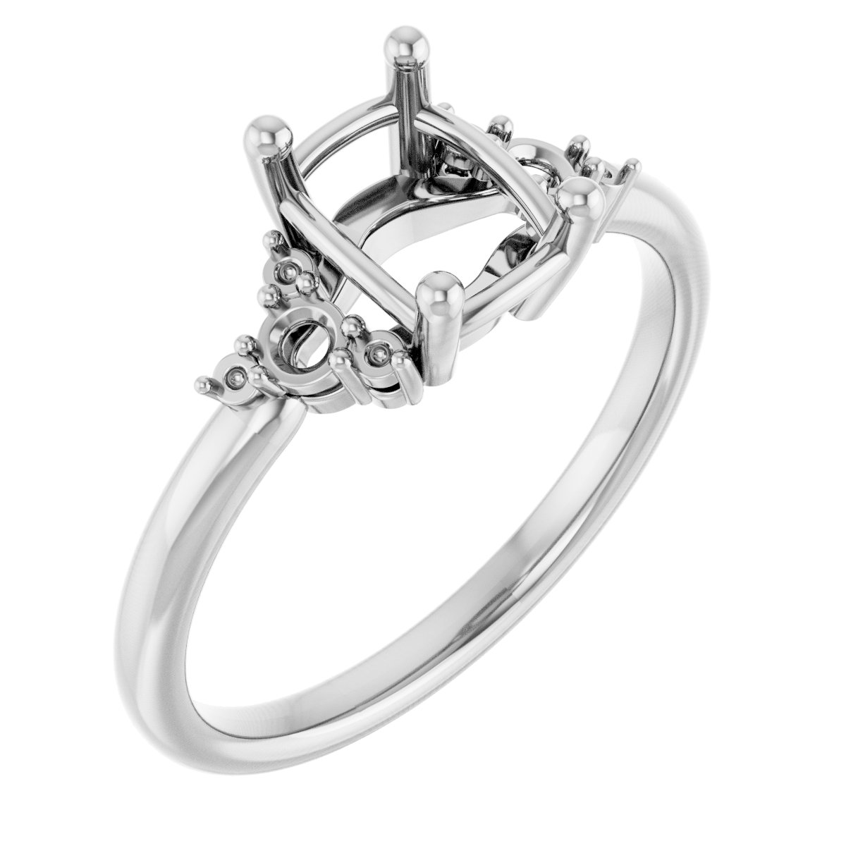 Accented Engagement Ring or Band