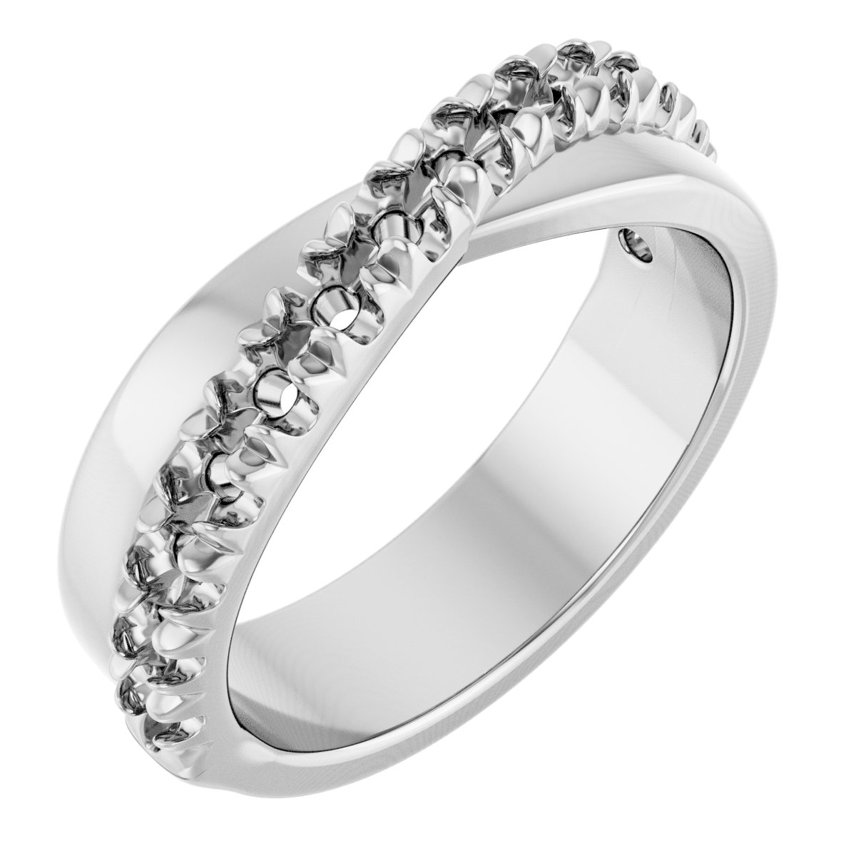 French-Set Criss-Cross Anniversary Band