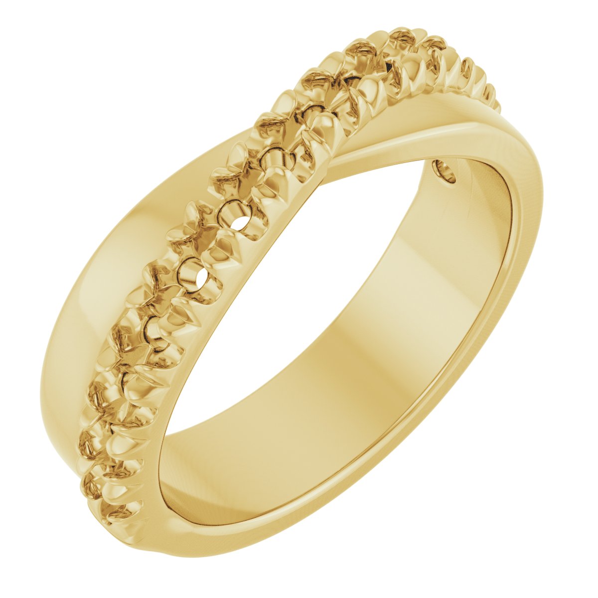 French-Set Criss-Cross Anniversary Band