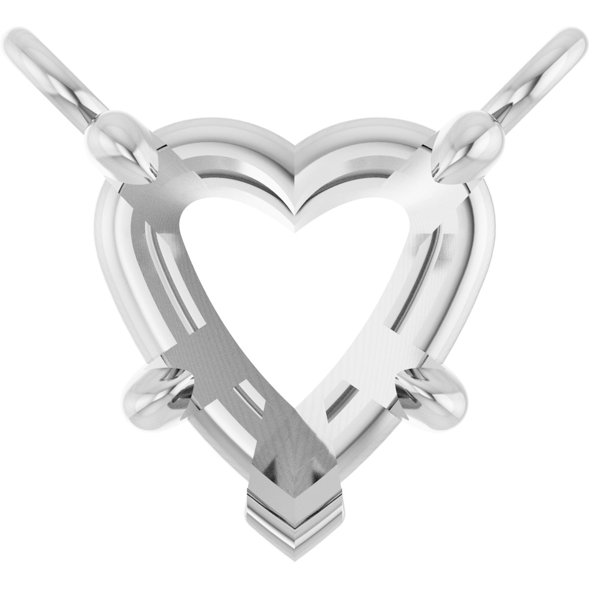 Claw-Prong Solitaire Necklace Center