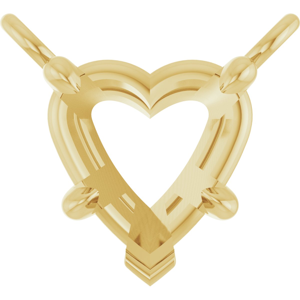 Claw-Prong Solitaire Necklace Center