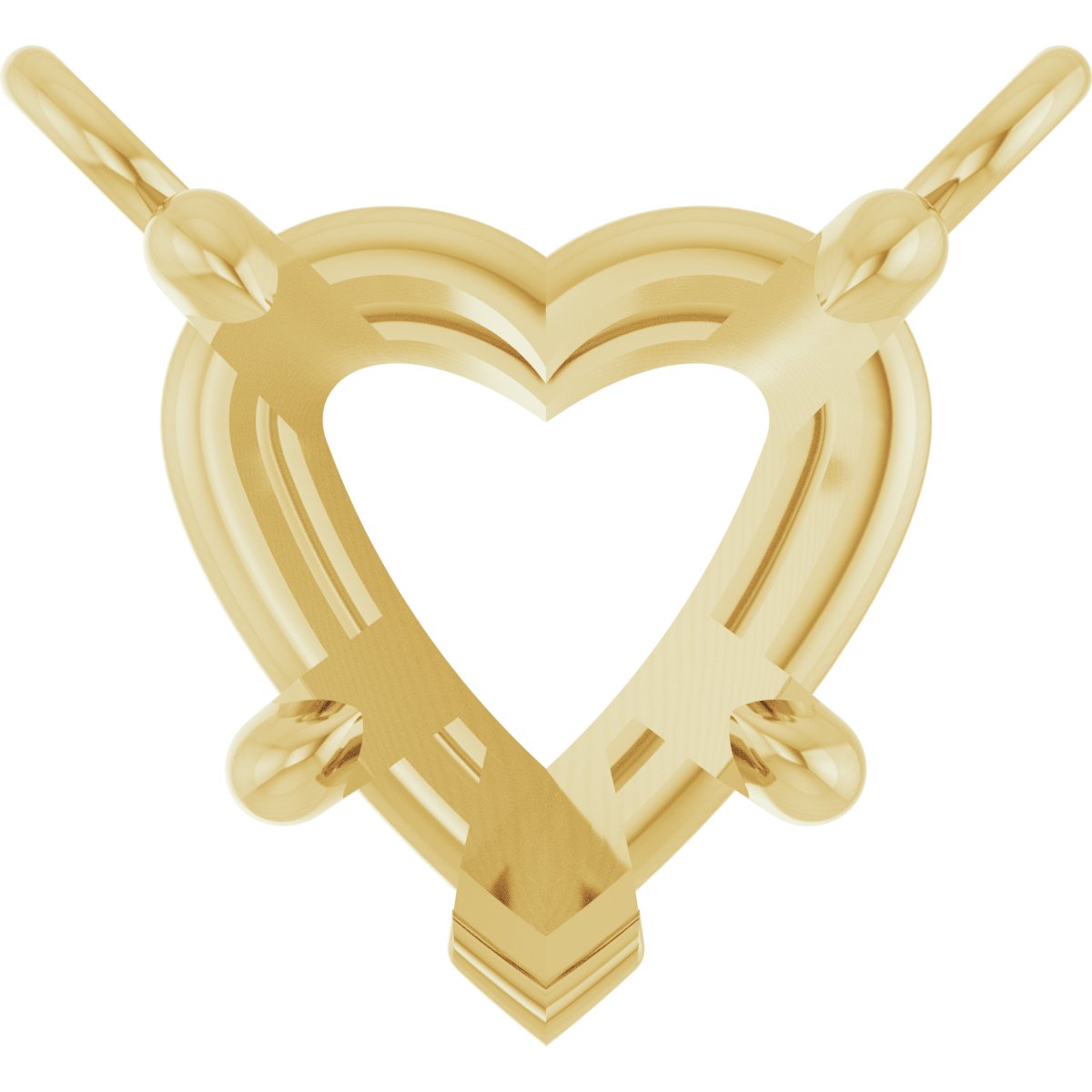 Claw-Prong Solitaire Necklace Center