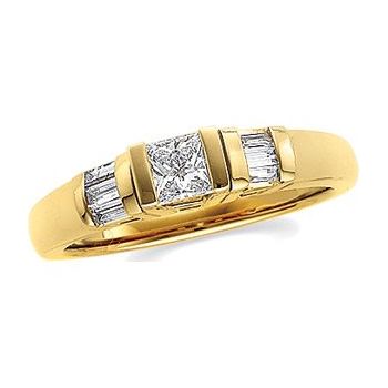 14K Yellow .50 CTW Diamond Engagement Ring Ref 258403