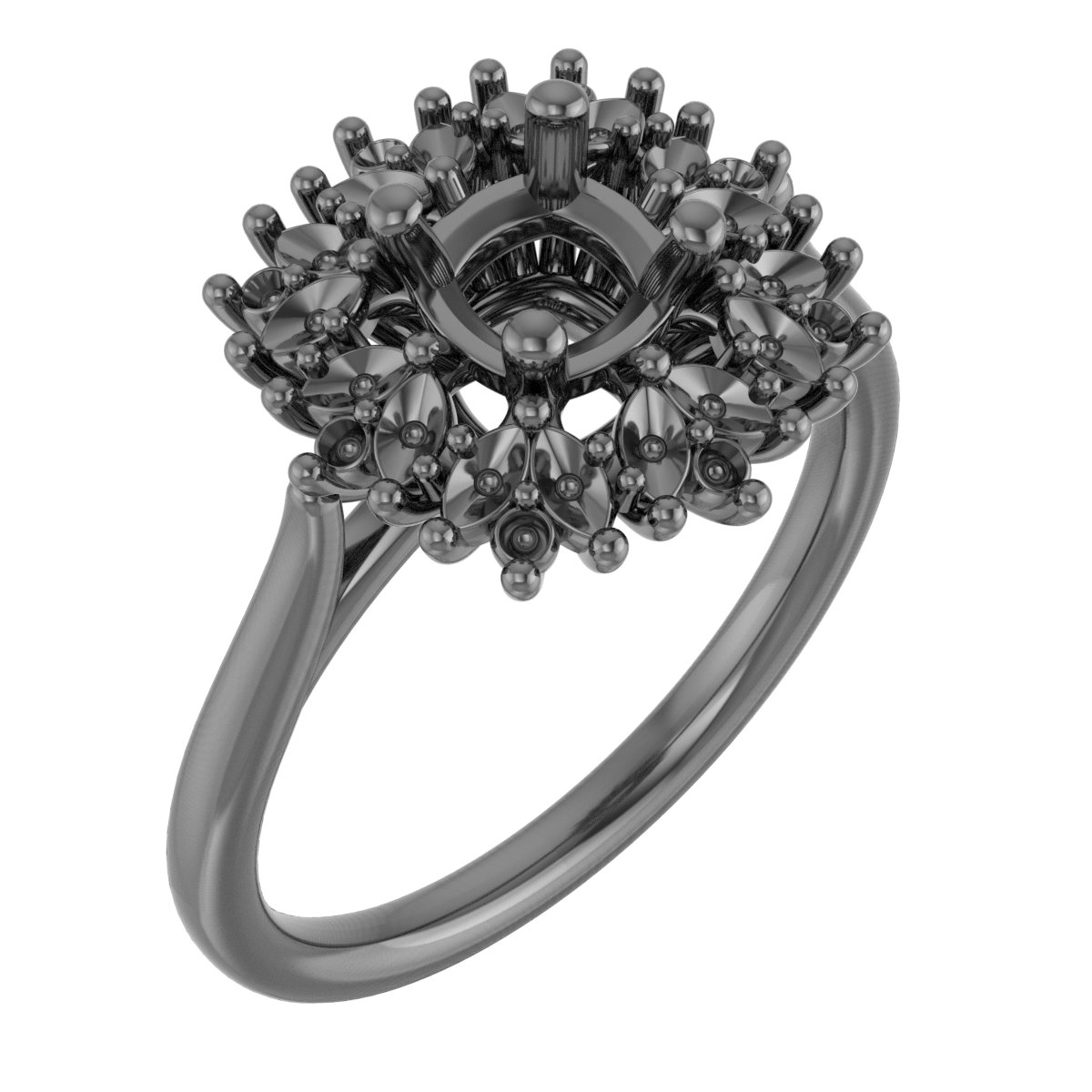 5.8 mm Round Engagement Ring Mounting