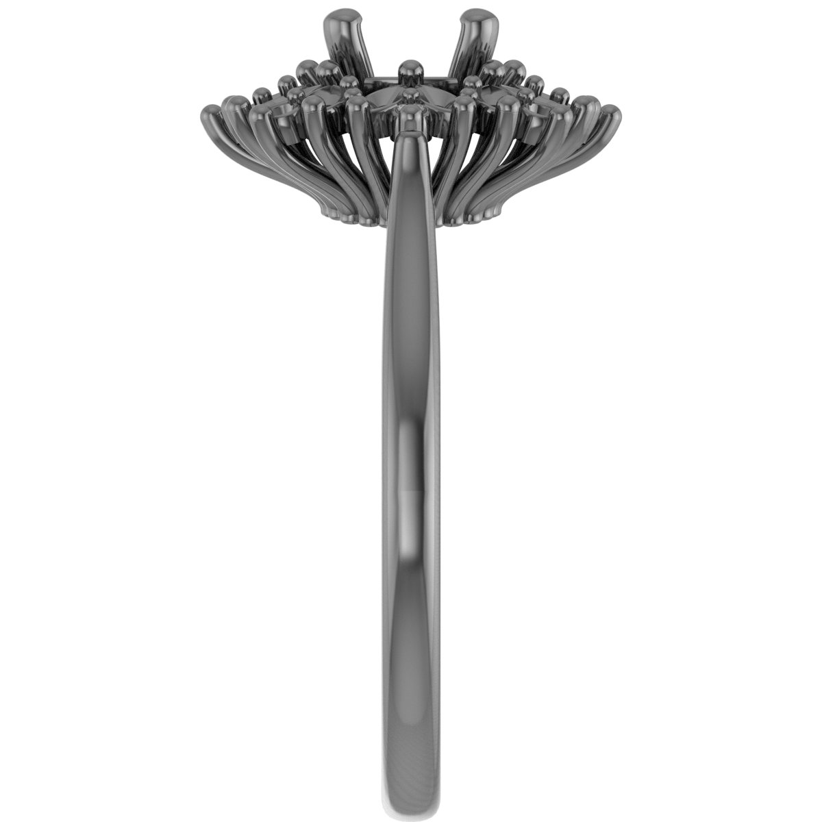 5.8 mm Round Engagement Ring Mounting view 4