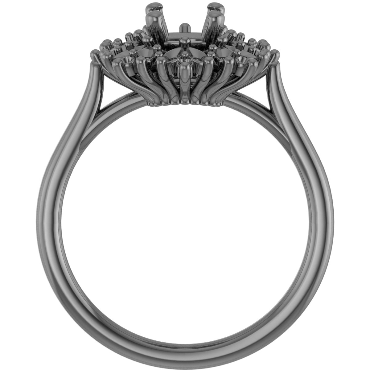 5.8 mm Round Engagement Ring Mounting view 2