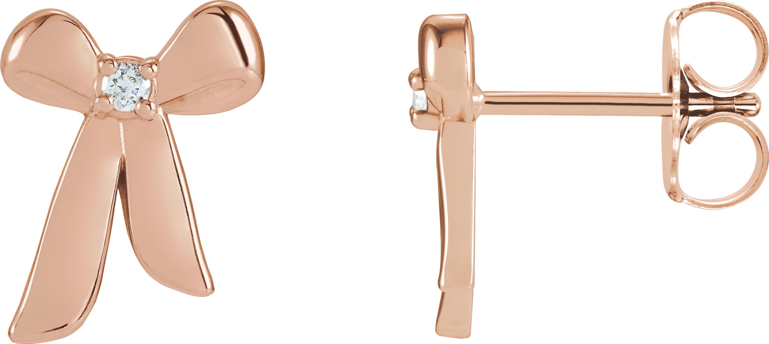 Accented Bow Earrings