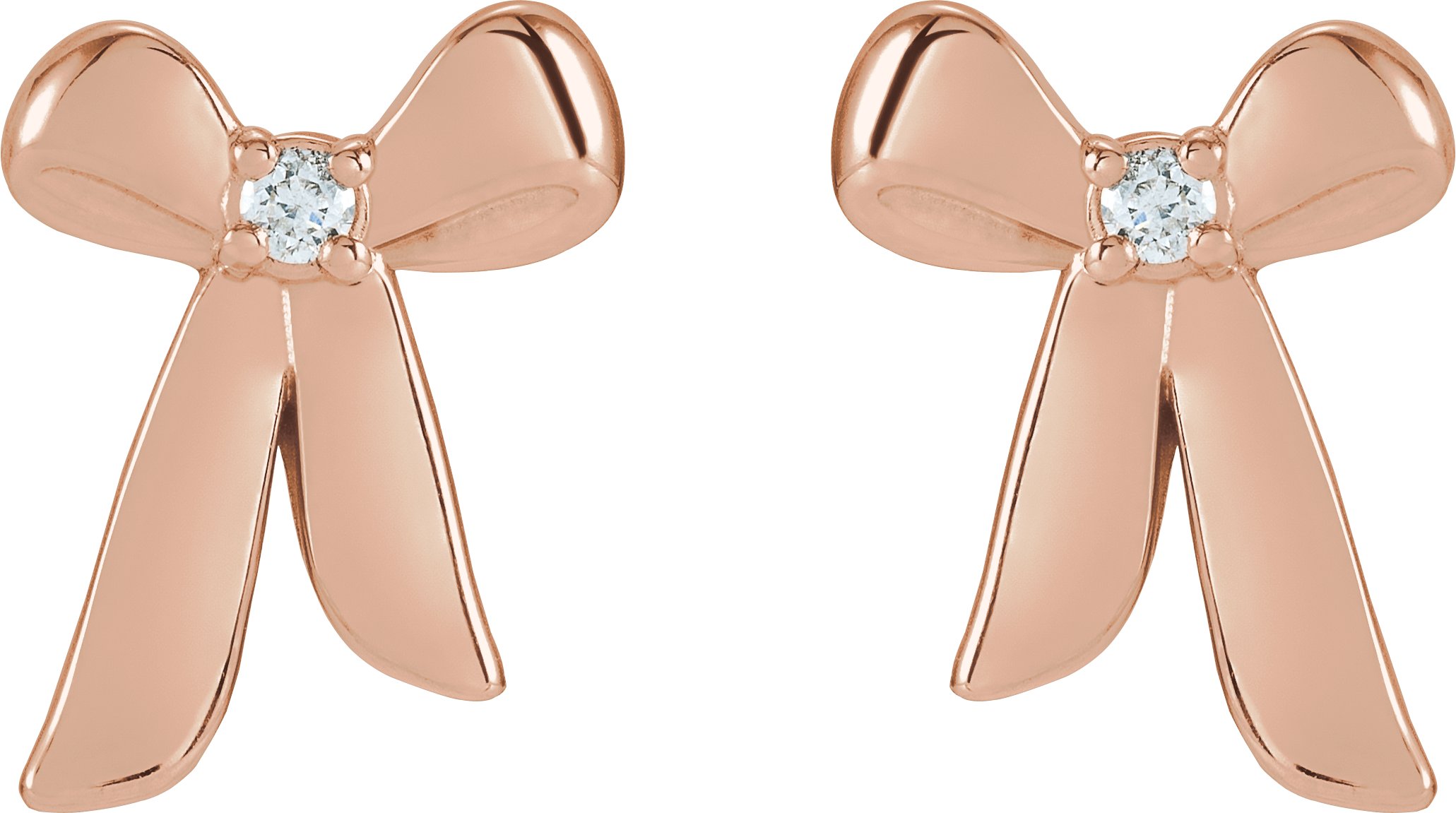 Alternative view of Accented Bow Earrings