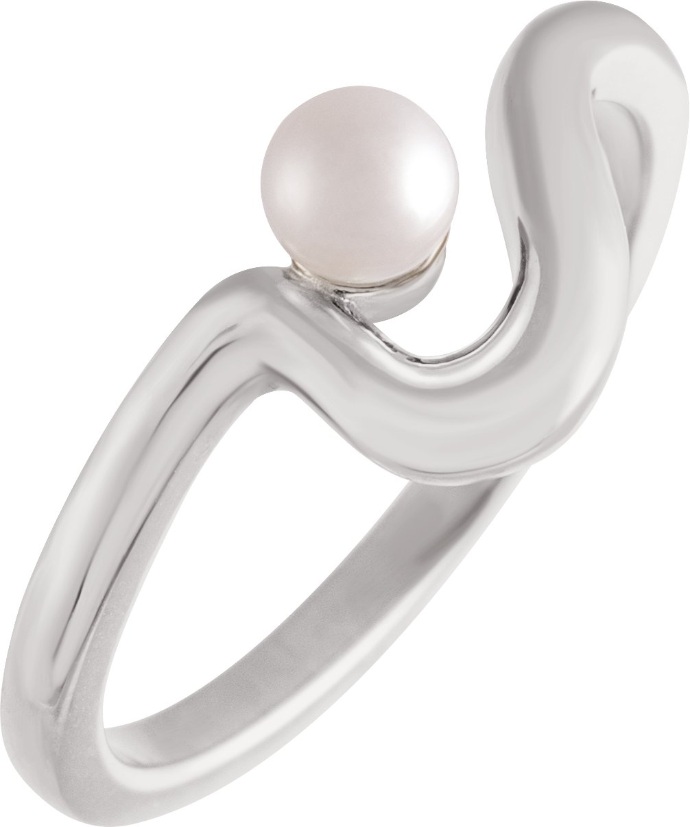 Freeform Pearl Ring