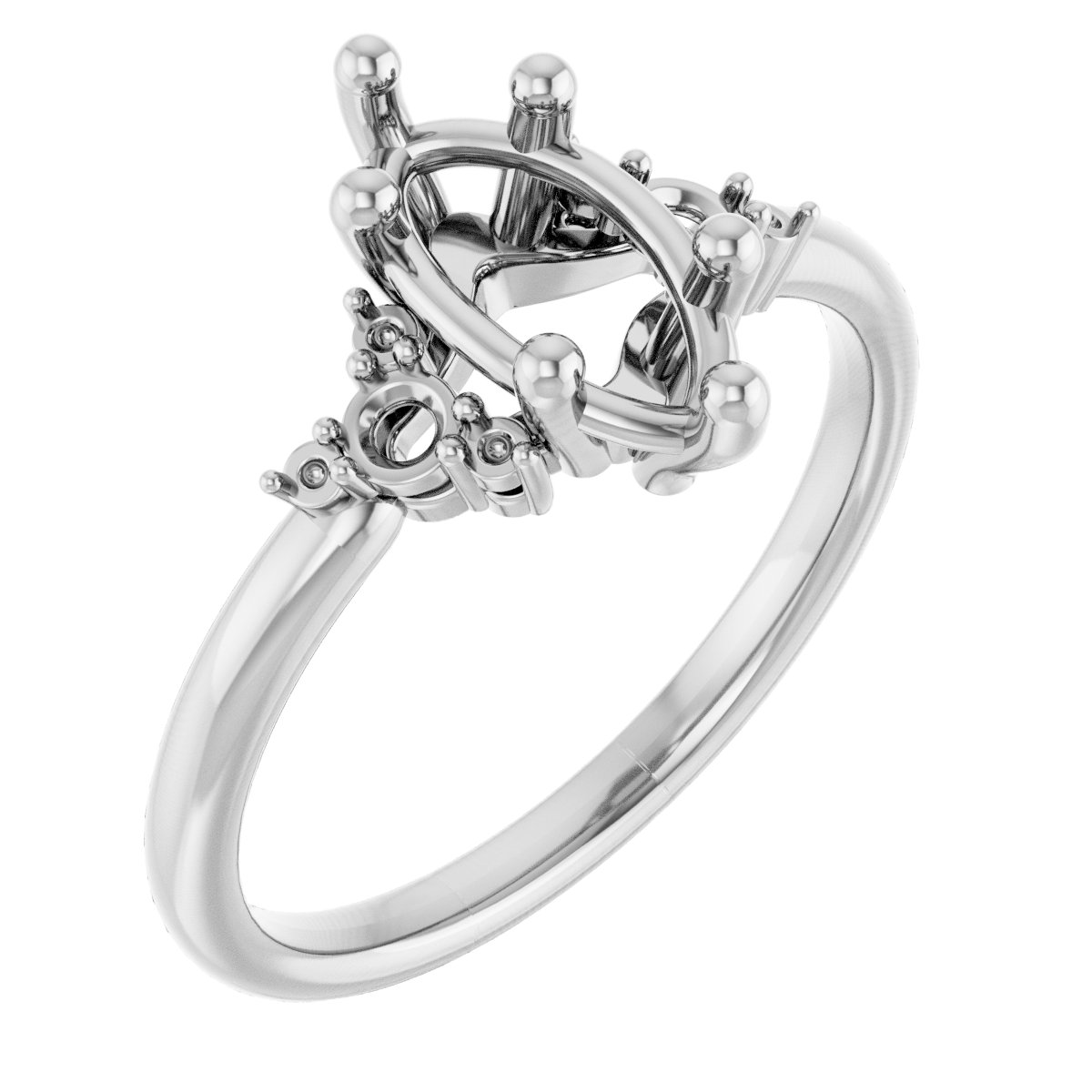 Accented Engagement Ring or Band