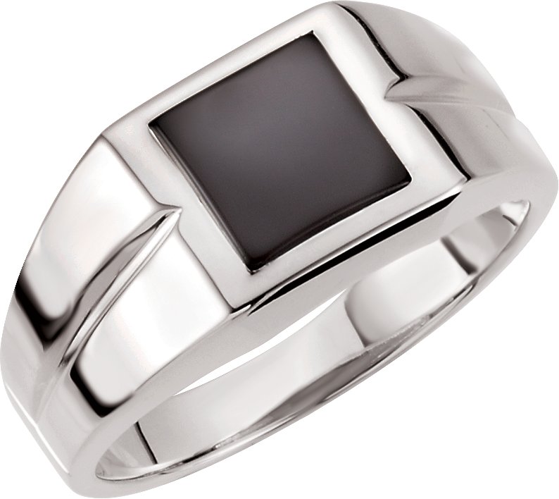 black onyx wedding rings for men