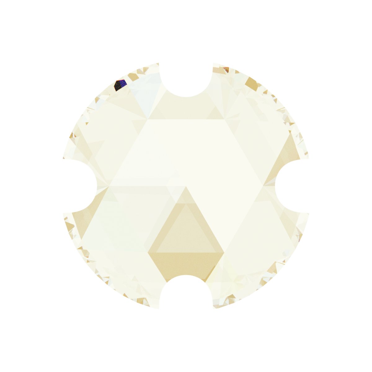 Round 4-Prong Rose-Cut Necklace Center