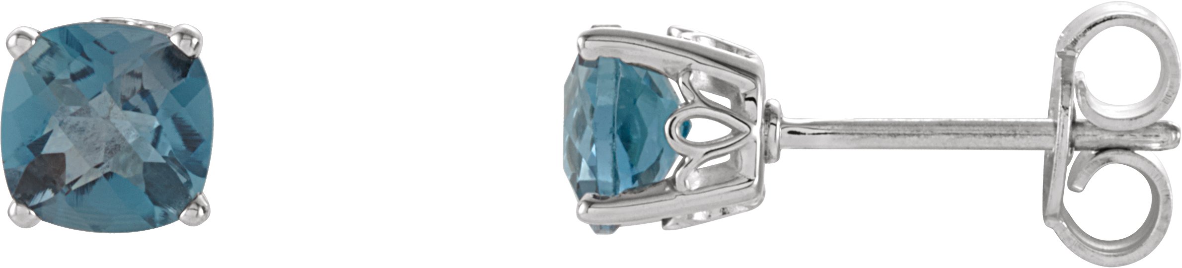 Sterling Silver London Blue Topaz Earrings Ref 5793244