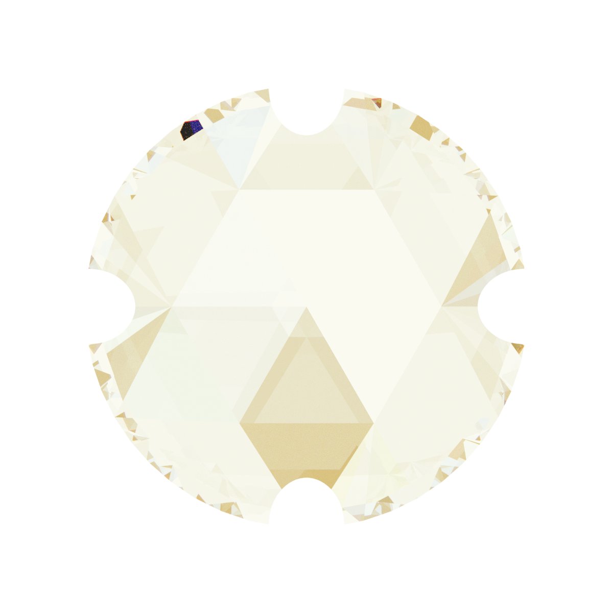 Round 4-Prong Rose-Cut Necklace Center