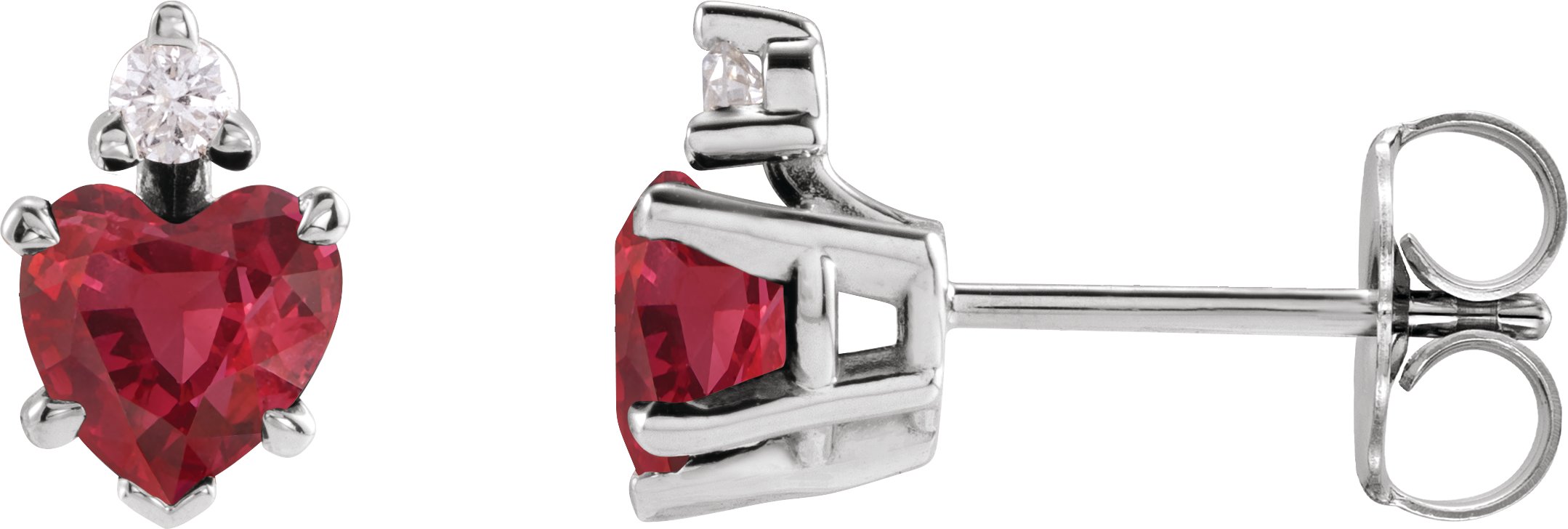 Accented Heart Earrings