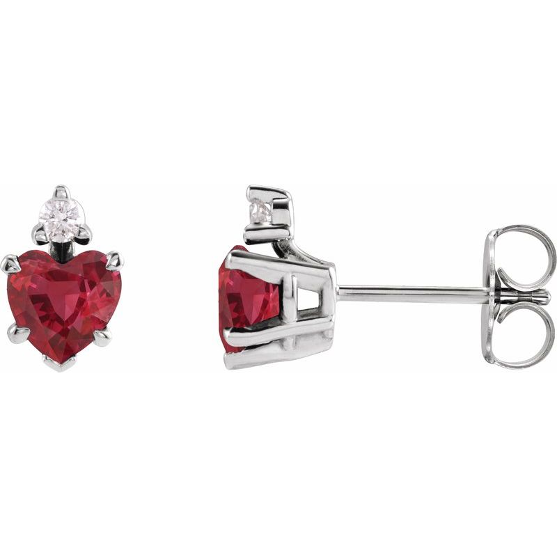 Accented Heart Earrings