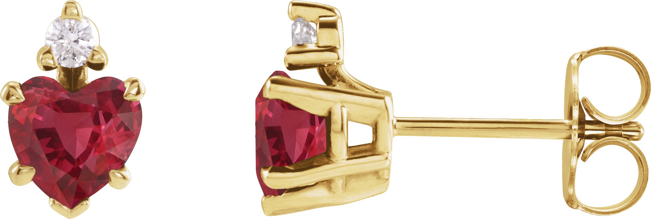 Accented Heart Earrings