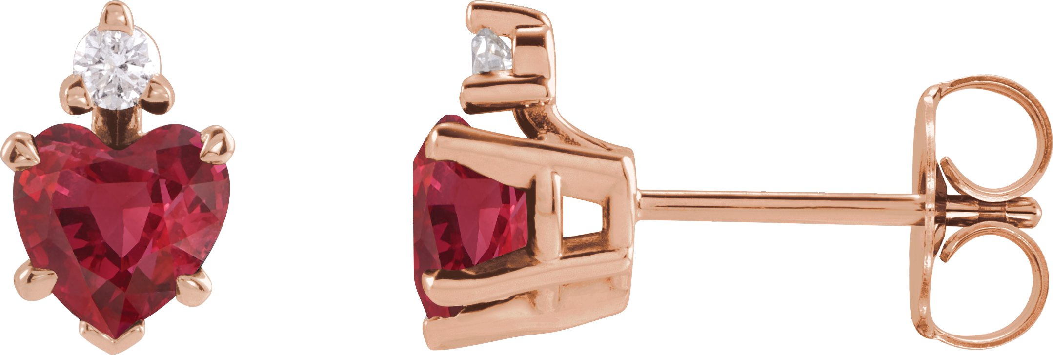 Accented Heart Earrings