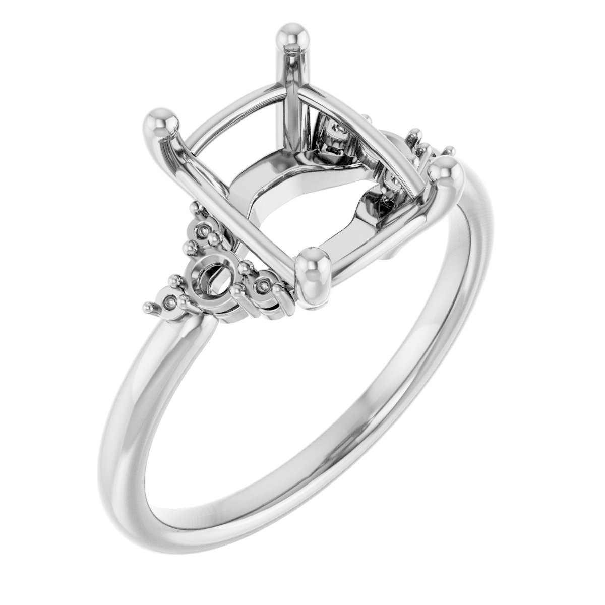 Accented Engagement Ring or Band