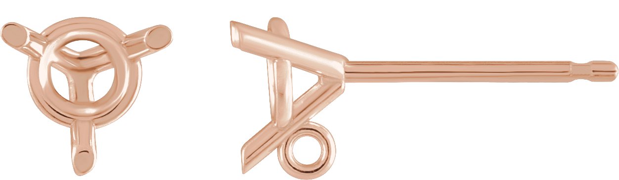 Basket Stud Earring Top