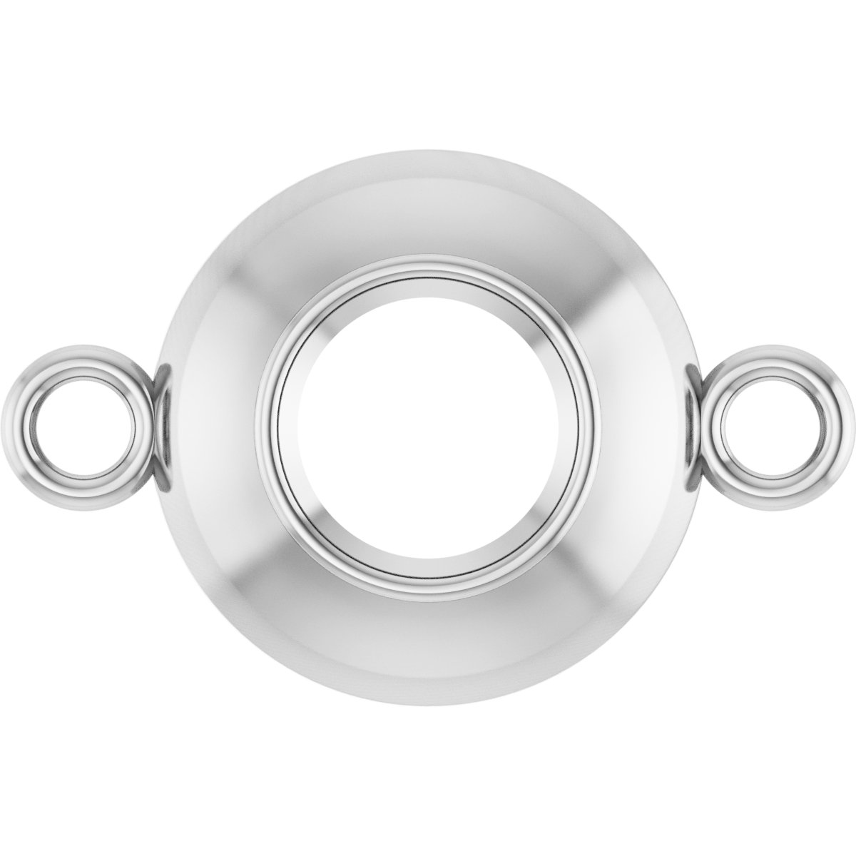 Round Bezel-Set Link