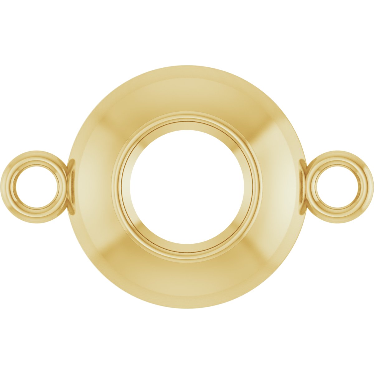 Round Bezel-Set Link