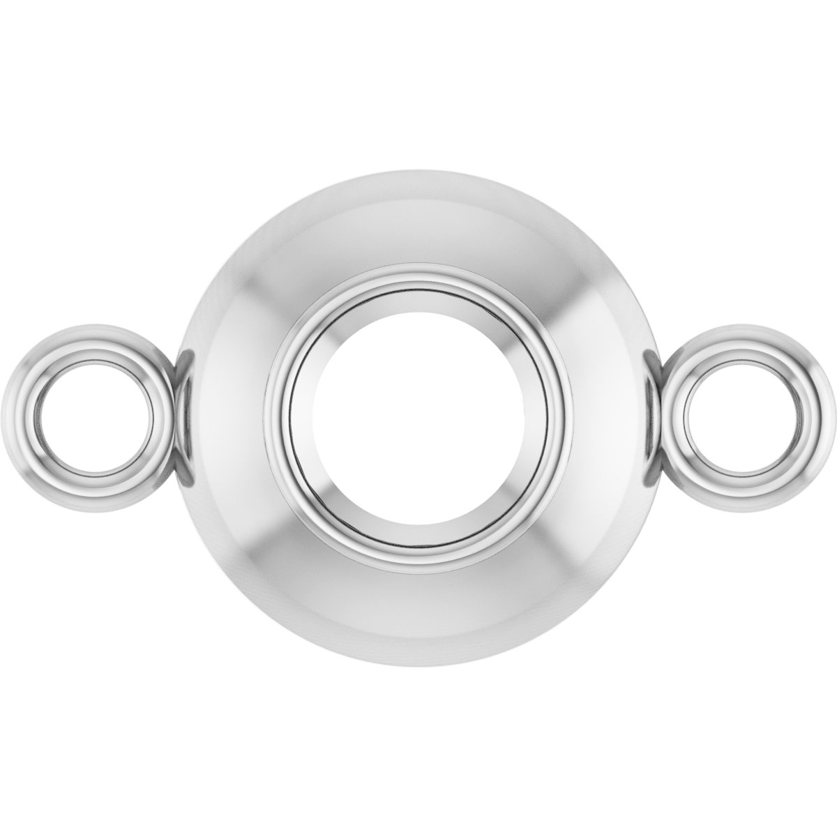Round Bezel-Set Link
