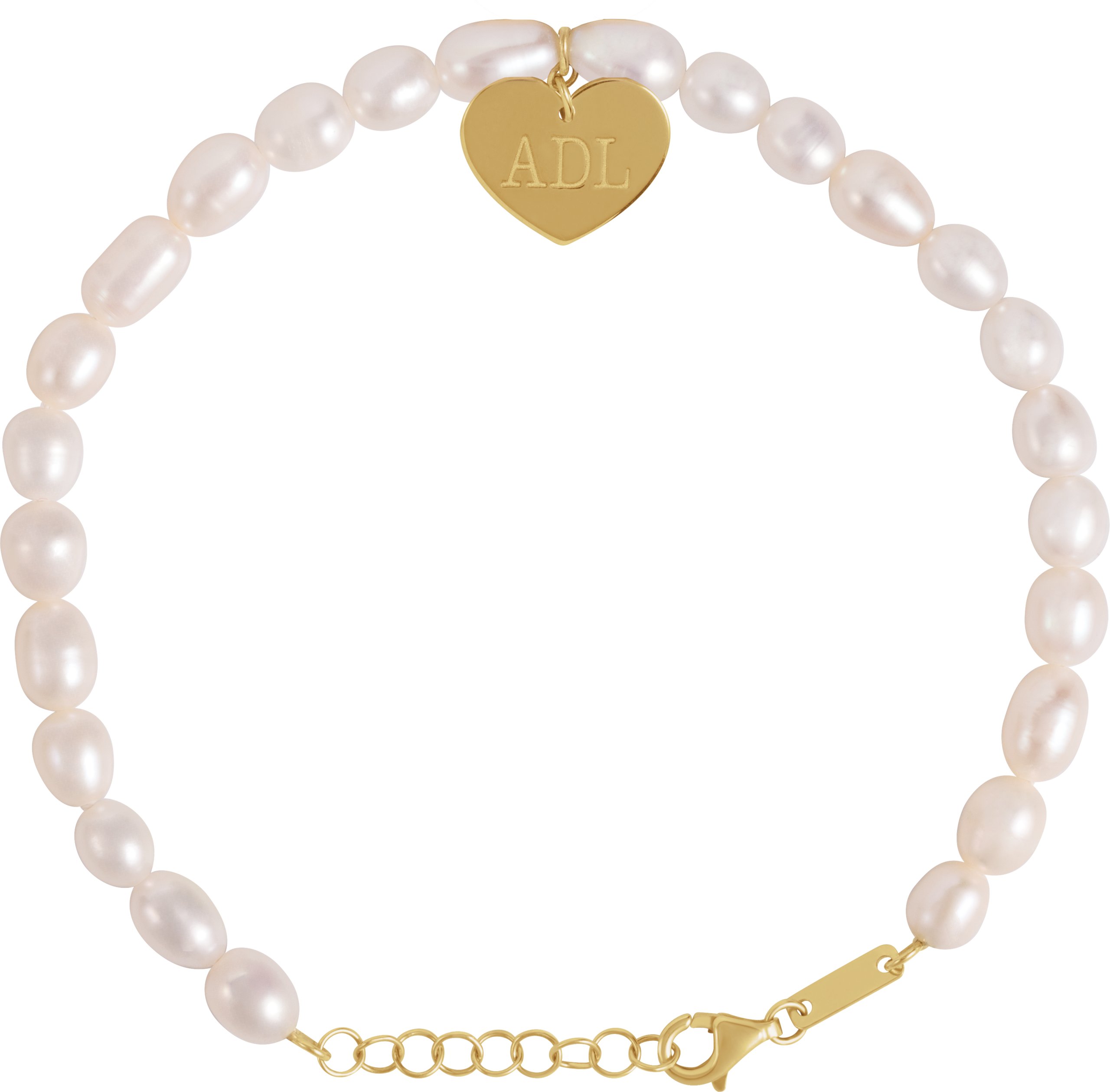 Heart & Pearl Bracelet