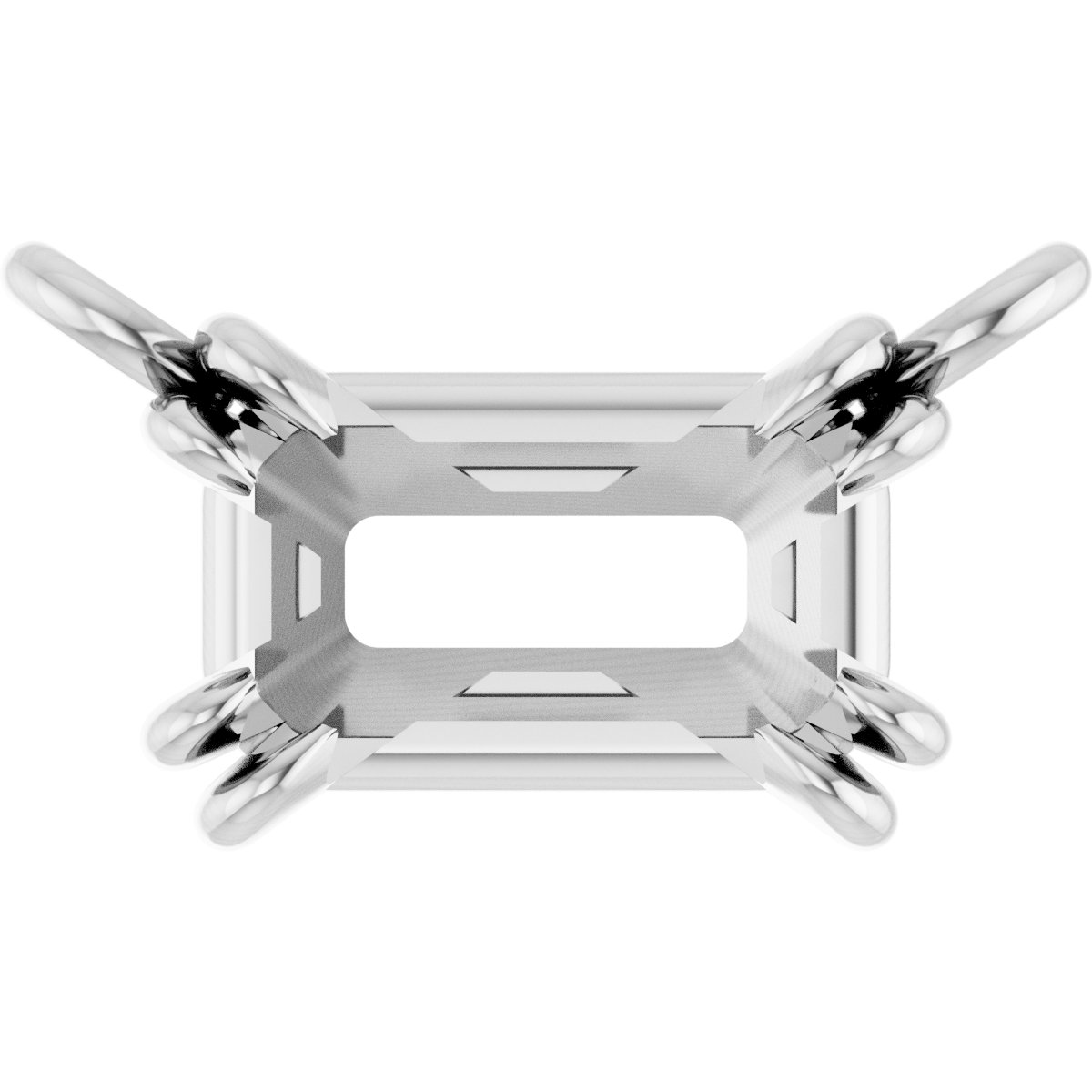 Double-Claw Solitaire Necklace Center