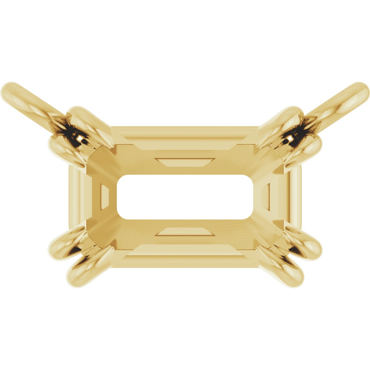 Double-Claw Solitaire Necklace Center