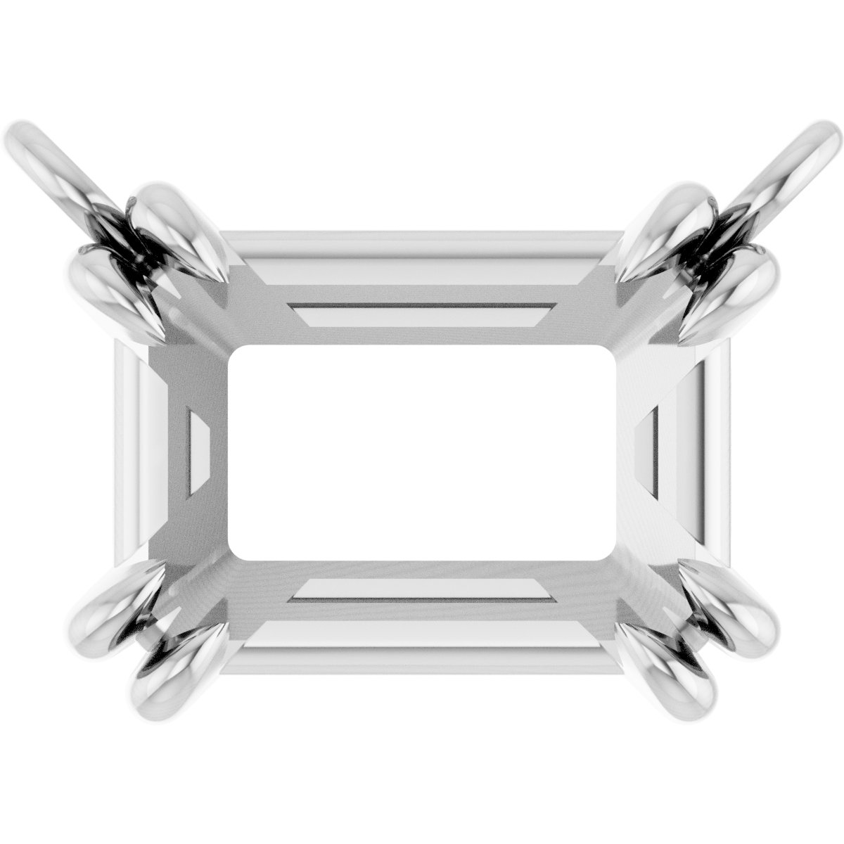 Double-Claw Solitaire Necklace Center