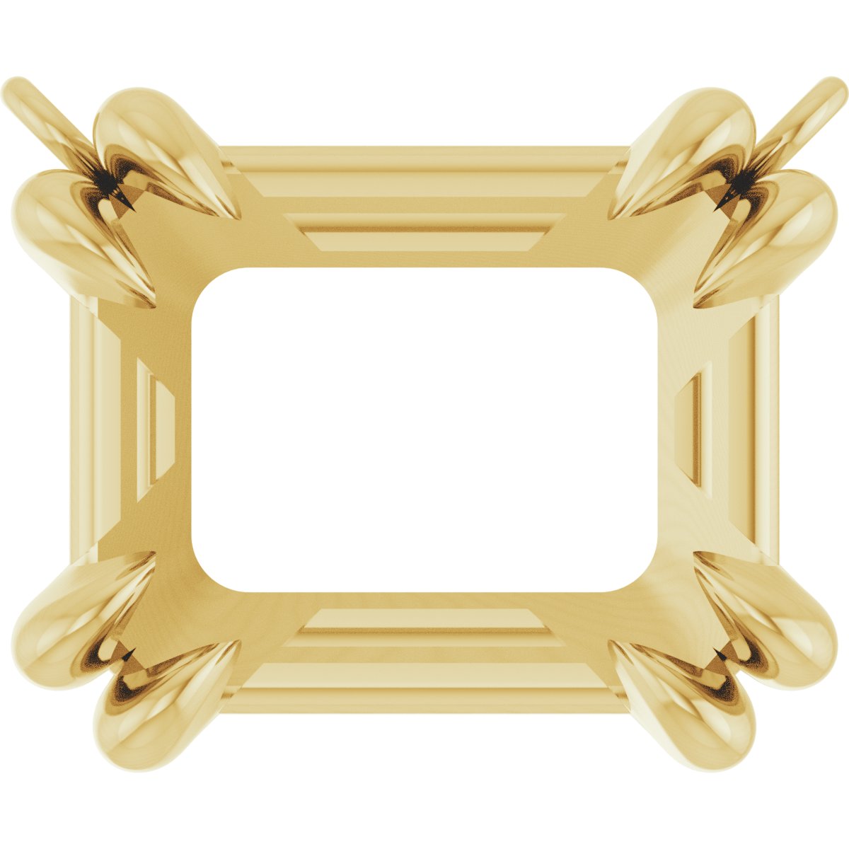 Double-Claw Solitaire Necklace Center