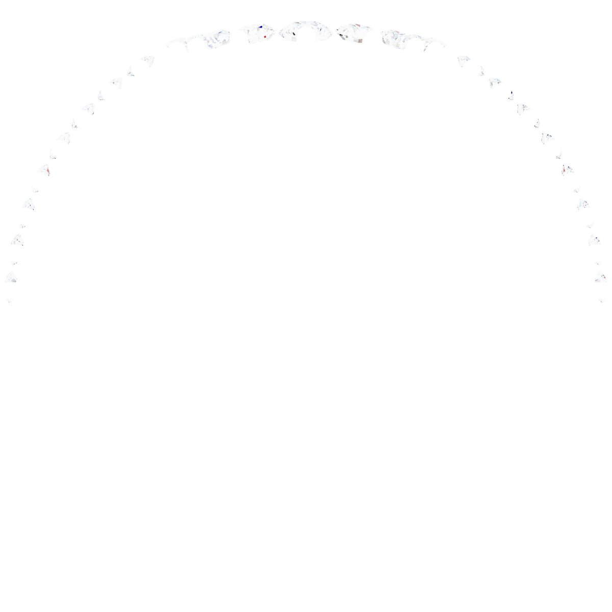 Alternative view of 1/4 CTW Natural Diamond Contour Band – Platinum