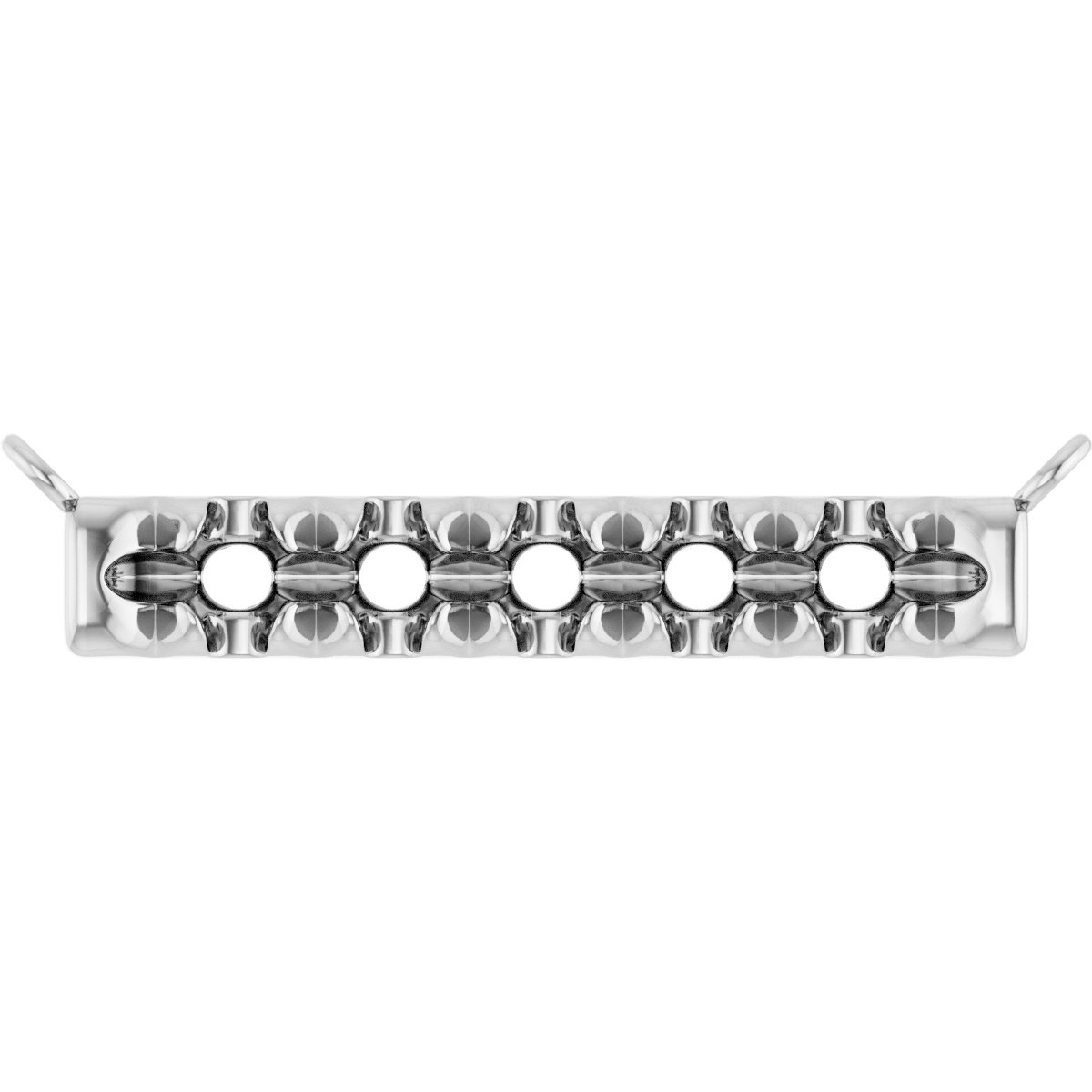 French-Set Family Bar Necklace or Center