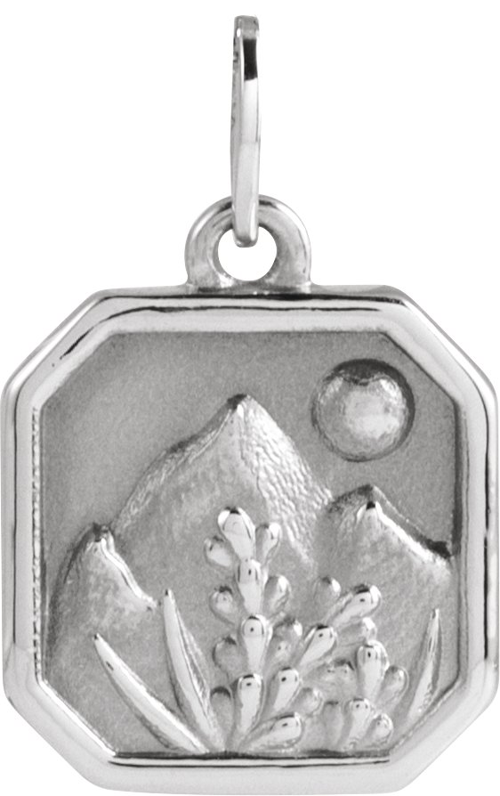 Sterling Silver Mountain Pendant