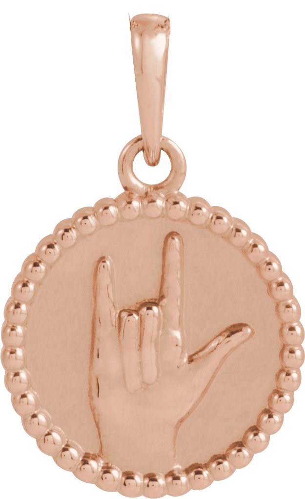Sign Language Necklace or Pendant
