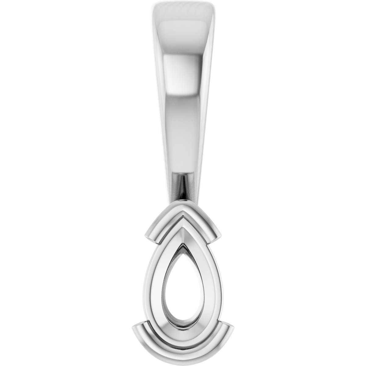 Half Bezel Solitaire Charm/Pendant