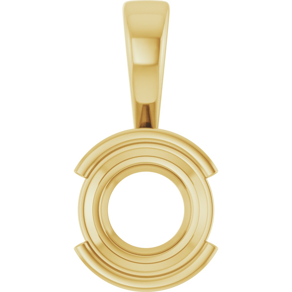 Half Bezel Solitaire Charm/Pendant