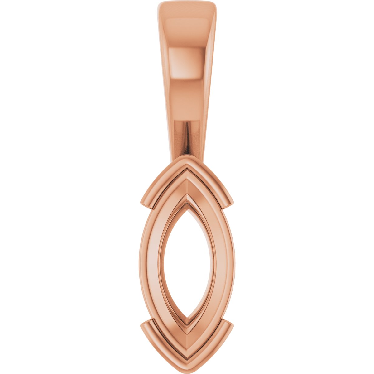 Half Bezel Solitaire Charm/Pendant