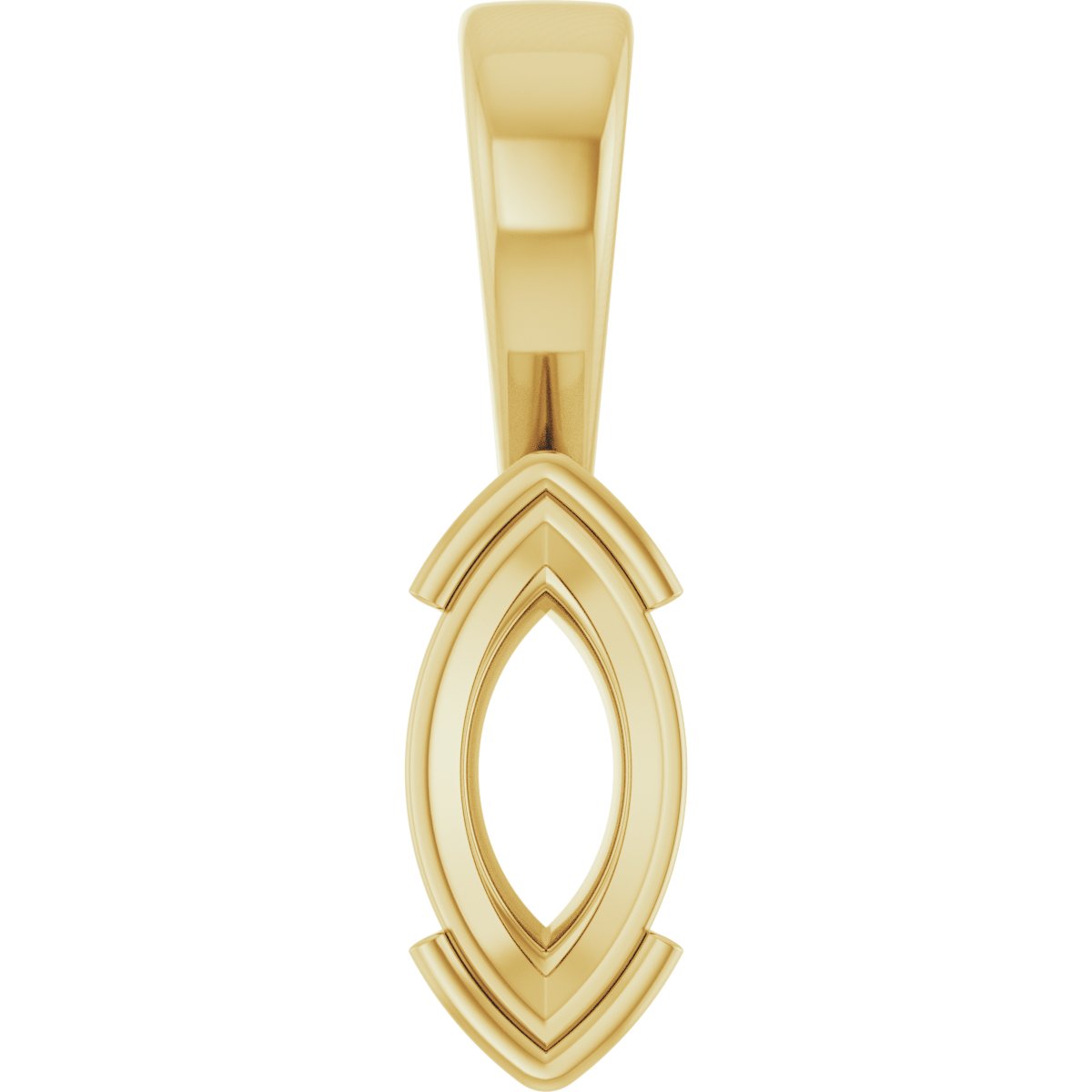 Half Bezel Solitaire Charm/Pendant