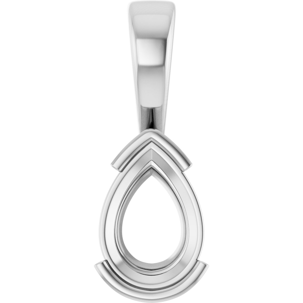 Half Bezel Solitaire Charm/Pendant
