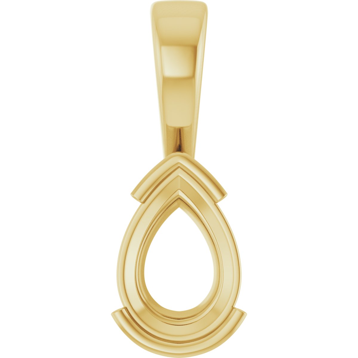 Half Bezel Solitaire Charm/Pendant