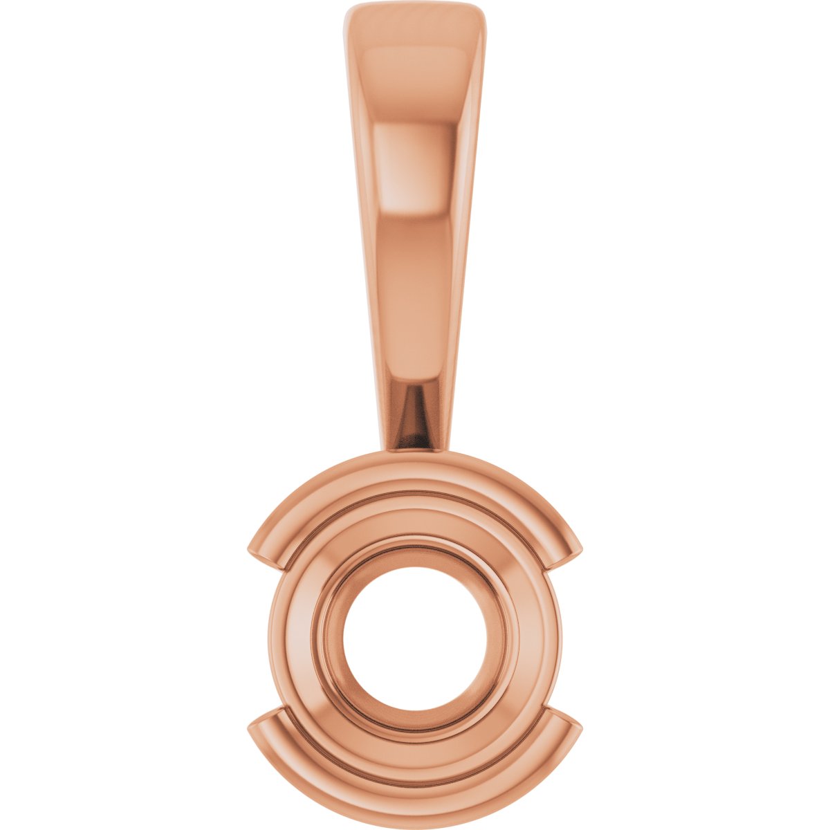 Half Bezel Solitaire Charm/Pendant
